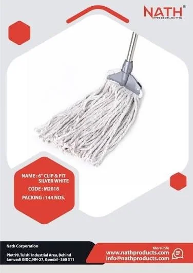 Nath Virgin Quality Mop 12inc Steel Pipe