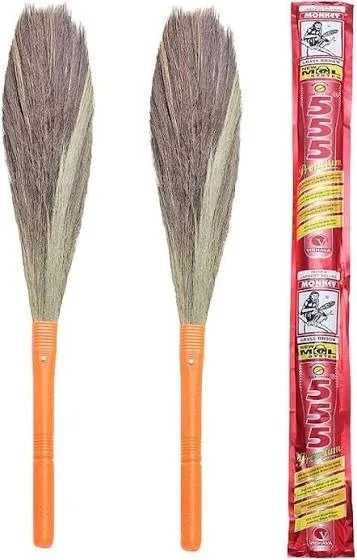 Monkey 555 Premium Plastic Natural Grass Floor Broom