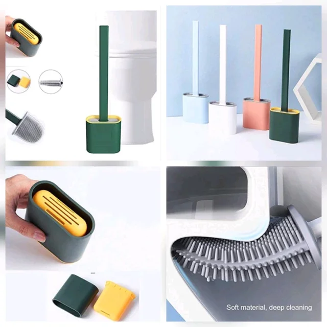 Silicone toilet brush