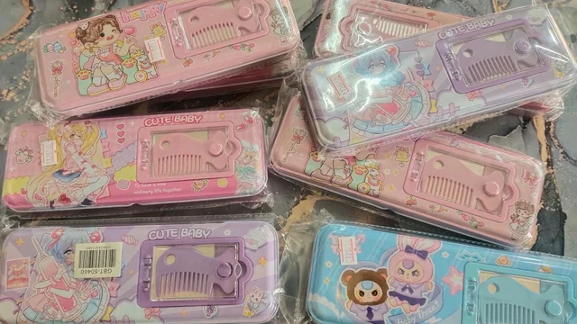 *PENCIL BOX With Comb &Mirrior