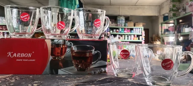 Karbon Glass Ware -190ml(6pcs Set)Half Dozen Rs300 .Dozen Khat 12pcs 500