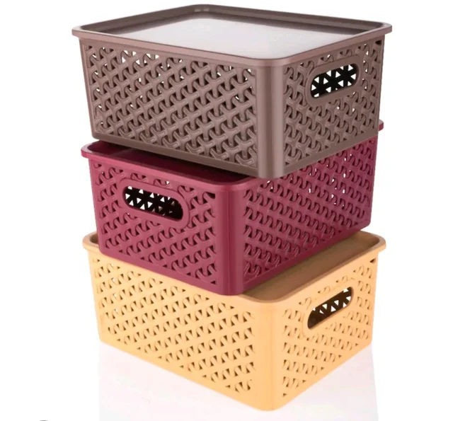 Multipurpose Basket With Cover (BIG SIZE) - blue