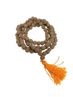 Jap mala made with Cow Dung, 108 beads गोमय जप माला (108 मनका) (गौ-उत्पाद) गाय के गोबर से निर्मित