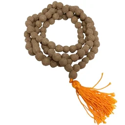 Jap mala made with Cow Dung, 108 beads गोमय जप माला (108 मनका) (गौ-उत्पाद) गाय के गोबर से निर्मित