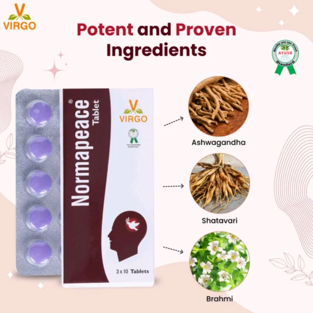 VIRGO UAP PHARMA NORMAPEACE Tablet नोर्मापीस टेबलेट - 30 Tab. X 1Pack