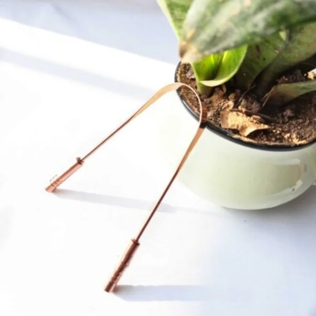 AayuMart COPPER TONGUE CLEANER - 1 Pc