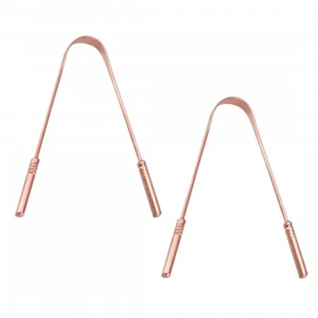 AayuMart COPPER TONGUE CLEANER - 1 Pc