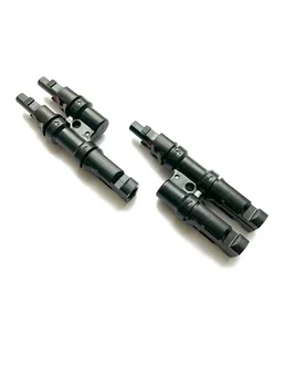 Solar 2 in 1 MC4 Connector 1500V 50A - With 1 Pair 10 Sq. MM MC4 Connector (For 10 Sq.MM Wire)