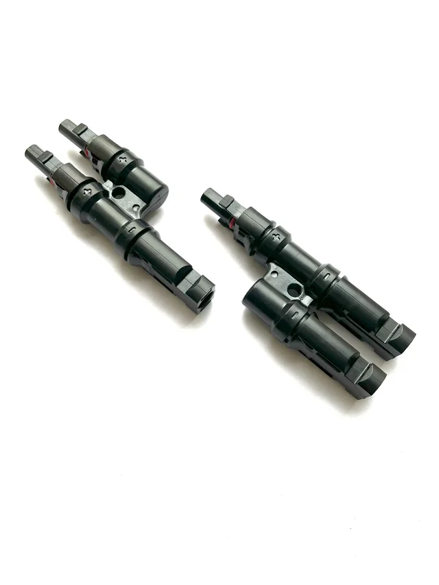 Solar 2 in 1 MC4 Connector 1500V 50A - With 1 Pair 10 Sq. MM MC4 Connector (For 10 Sq.MM Wire)