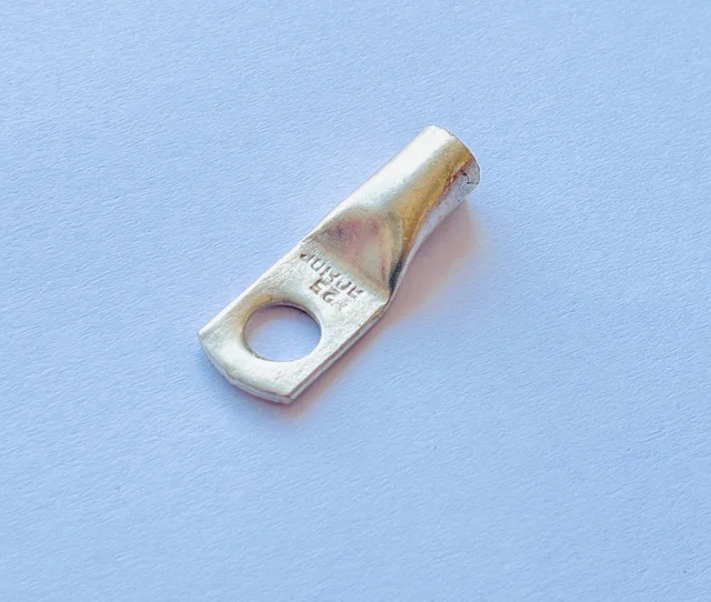 Copper 25mm Tubular Ring Lugs with 8mm Hole - 1 Piece
