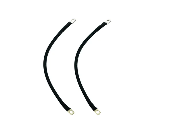 Metcab 16 Sq. MM Battery Connecting Cable with Ring Lugs - 2 Pieces, 2 Feet