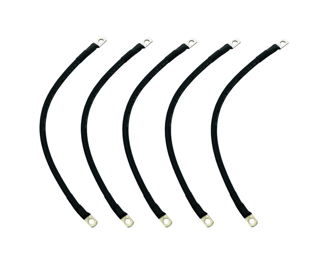 Metcab 16 Sq. MM Battery Connecting Cable with Ring Lugs - 5 Pieces, 1 Feet