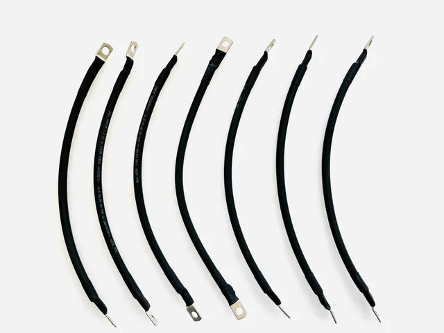 Metcab 16 Sq. MM Battery Connecting Cable with Ring Lugs - 7 Pieces, 1.5 Feet