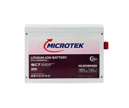 Microtek 12.8V 100Ah Lithium PO4 Battery With Luxe 1000 800VA 12V Sinewave Lithium Home UPS