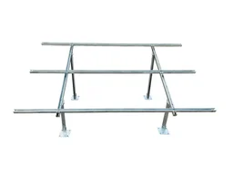 G.I. U Channel 2 Solar Panel Mounting Structure -