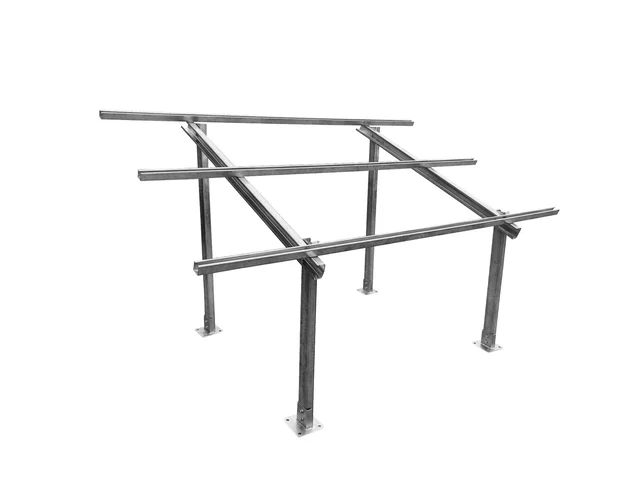 Hot Dip G.I. 2 Solar Panels Mounting Structure