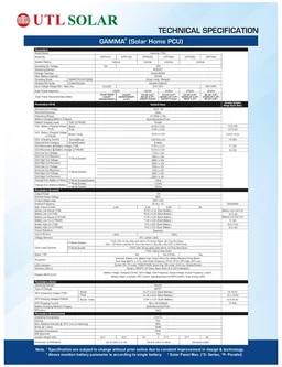 UTL Gamma Plus GPP 3400 Li-ion 3KVA 24V MPPT Solar PCU