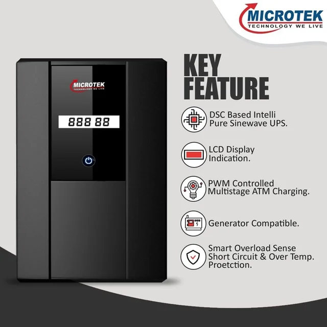 Microtek 2500+ 24V Pure Sine Wave Jumbo Home UPS