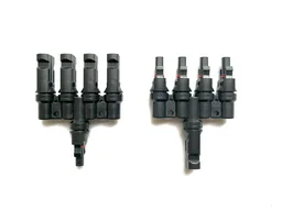 Solar 4 in 1 MC4 Connector 1500V 50A - With 1 Pair 10MM Wire MC4 Connector