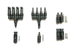 Solar 4 in 1 MC4 Connector 1500V 50A - With 1 Pair 10MM Wire MC4 Connector