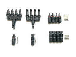 Solar 4 in 1 MC4 Connector 1500V 50A - With 1 Pair 10MM Wire MC4 Connector