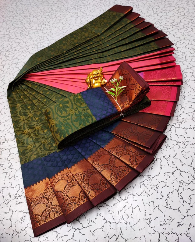 Low Budget Silk Sarees - Perfect For Return Gifts - Sea Pink