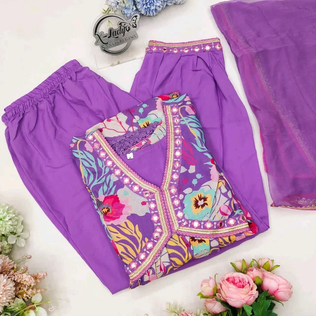 COTTON MASLEEN ALIA CUT Suit Set - M