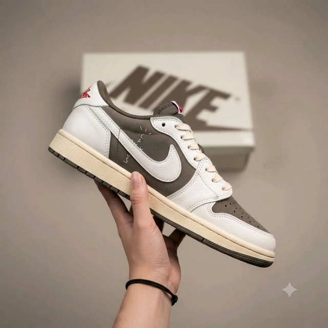 Nike Air jordan 1 X Travis Scott Reverse Mocha (First Copy)