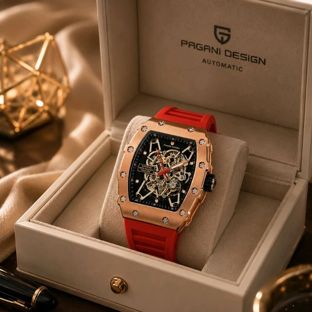 Giordano Open Skeleton Dial Automatic Watch (Master Quality)