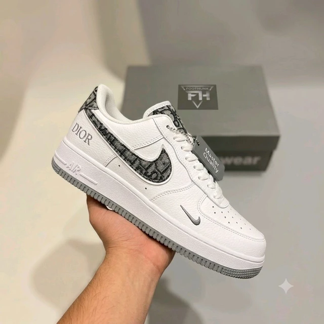 Nike Air Force 1 Dior White And Grey (Master Quality)