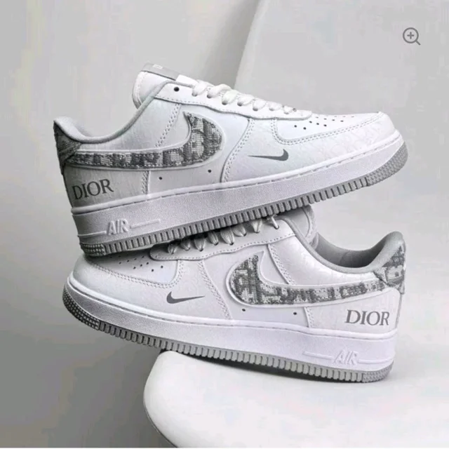 Nike Air Force 1 Dior White And Grey (Master Quality)