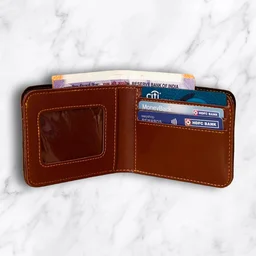 Customiaed Gents Wallet With Lucky Charm - Navy Blue