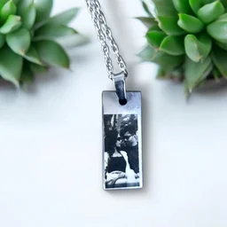 Itsmyway Gift Customised Photo Pendant | Sketch Engrave on Stainless Steel Plate
