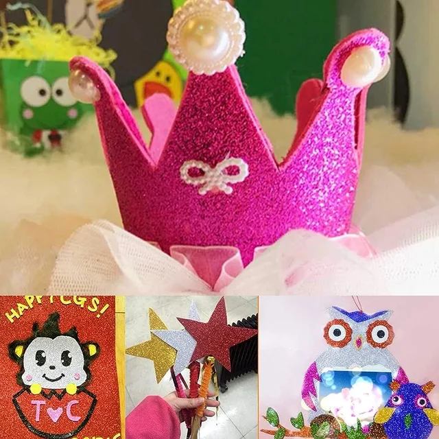 Glitter Sticker Sheet - Red