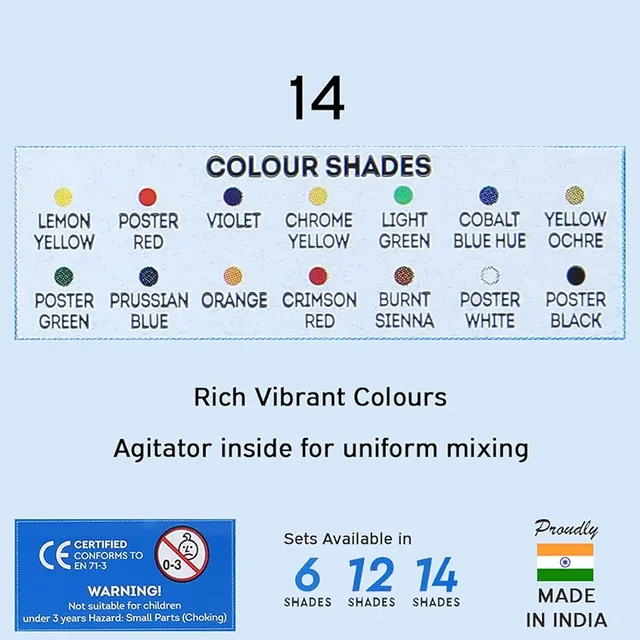 Doms Poster Colour Set Of 12