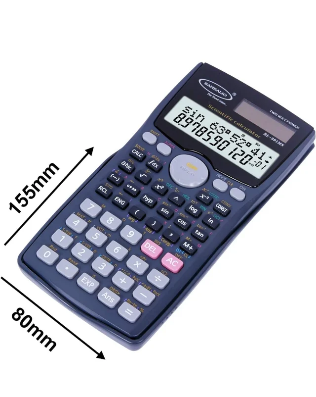 Bambalio BL-991MS 401 Functions and 2 Line LCD Display Scientific Calculator