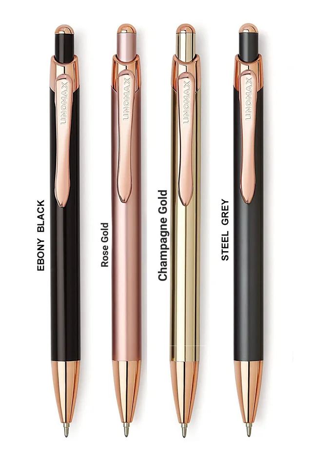 Unomax Excella Ball Pen | Fancy Pen| Gift Pen| Gift For Men - Ebony Black