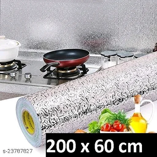Kitchen Backsplash PCENF5281 Wallpaper Stickers Aluminum Foil Contact Paper Decorative Kitchen Countertop Peel and Stick Silver Contact Paper Shelf Liner Kitchen Oil Proof Waterproof Sticker*Material: PaperColor: SilverType: KitchenTheme: PatternsProduct Length: 100 InchProduct Height: 0.5 InchNet Quantity (N): 1Dispatch: 1 Day*Proof of Safe Delivery! Click to know on Safety Stan