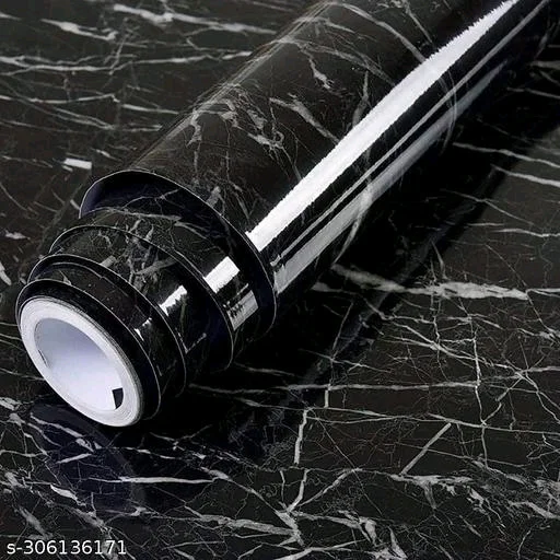 Eenfnety ™ Kitchen PCENF5282 cabinets Marble Wallpaper Oil Proof Waterproof Floor Tiles Stickers Waterproof Wall Paper for Home and Kitchen Decor (SIZE:60*200 CM)*Material: VinylColor: BlackType: KitchenTheme: AbstractProduct Length: 78 InchProduct Height: 0.5 InchProduct Breadth: 24 InchNet Quantity (N): 1SIZE:60*200 CMCountry of Origin: ChinaEasy Ret