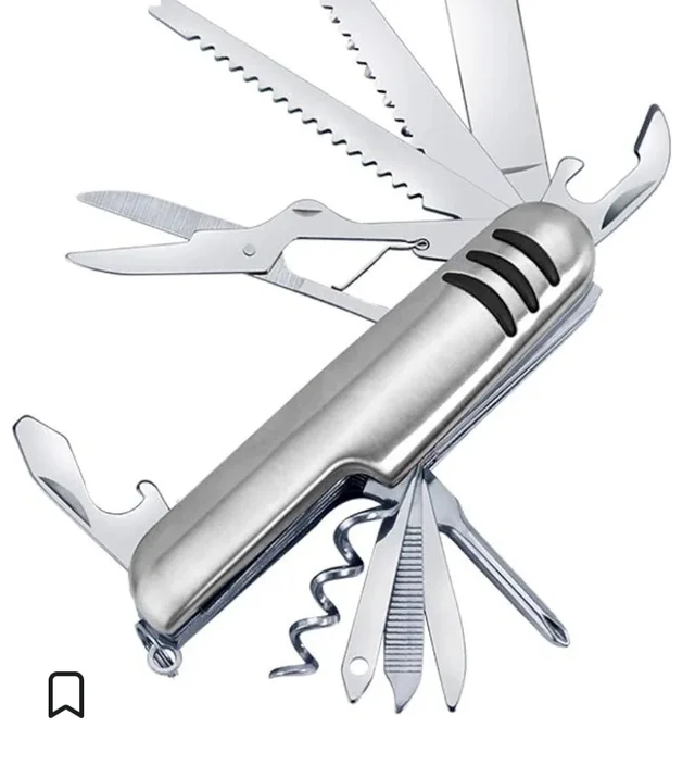 Multifunction Swiss Knife Folding Outdoor Hunting Knife Army Pocket Travel Camping Kit Stainless