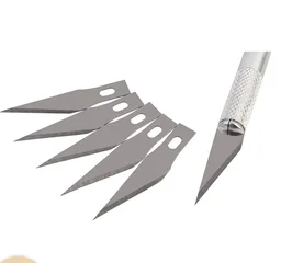 Mcare Detail Pen Knife with 5 Interchangeable Blades. Sharp Pen Cutter for crafts, arts, cutting & Precision Work