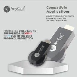 Anycast Wireless WiFi 1080P HDMI Display TV Dongle Receiver Black - Black