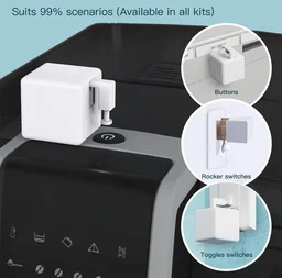 AUSLESE® Auslese® Smart Button Pusher No Wiring Switch Bot Touch Control Work with Smart Life App Compatible with Alexa, Google Home & Timer Control (Fingerbot) - White