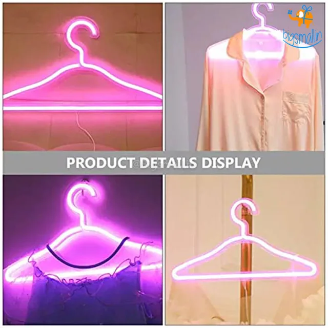 Clothes Hanger LED Neon Lamp