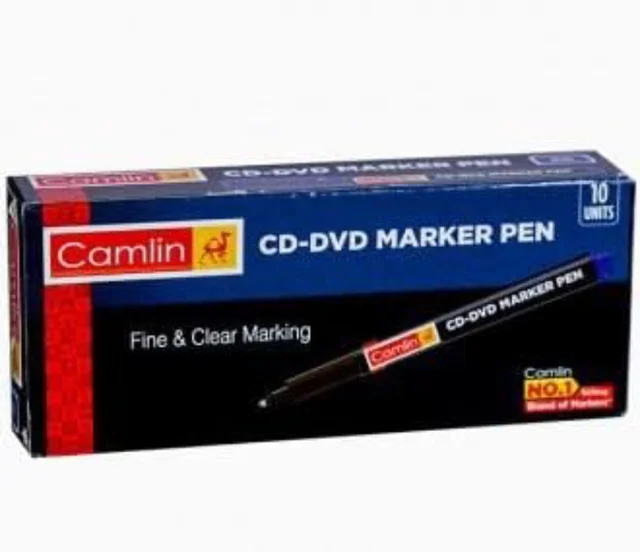 Camlin CD - DVD Marker Pen, Red - Pack of 10