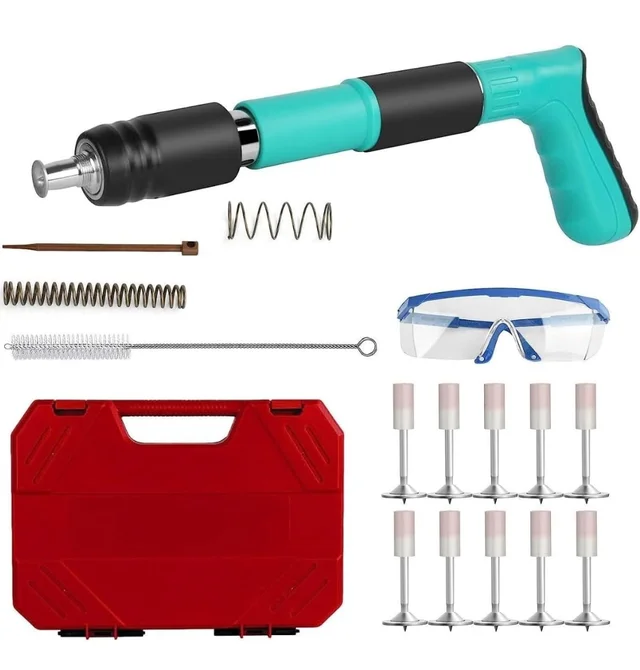 Nail Wall Fastening PCENF5332 Tool Portable Mini Nail Shooting Machine with 10 Nails Lightweight and Efficient Household Woodworking Tool Nail Wall Fastening Tool A Tool For Drilling Up A Wall24%off