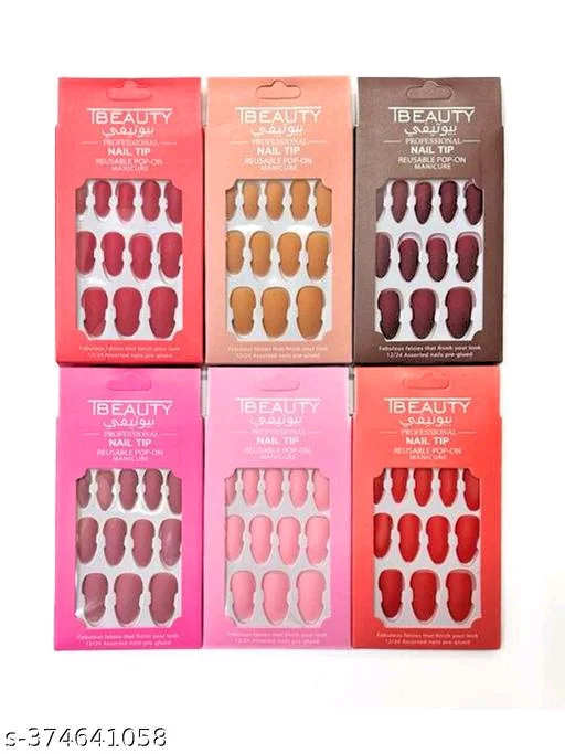  latest Artificial PCENF5342 NailsProduct Name: *Matte Artificial Acrylic Nails - 12pc - With Gel Gum*Product Name: Matte Artificial Acrylic Nails - 12pc - With Gel GumColor: MulticolorNet Quantity (N): 12Country of Origin: IndiaEasy Returns Available In Case Of Any Issue*Proof of Safe Delivery! Click to know on Safety Standards of Delivery Partners- https://ltl.sh/y_nZrAV3