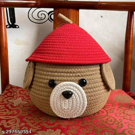 Checkout this latest Boxes, Baskets & BinsProduct Name: *Tamanna Multi-Purpose Cute Jute Basket with Lid Storage Baskets For Bathroom Living room & Kitchen Organiser box vanity box first aid box (Pack of 1) 25x20cm Red & Beige*Material: ClothType: Storage BoxesLid Type: LidColor: MultiNo. of Compartments: PCENF5347: 1Multi-Purpose basket: Used for Storing and Organizing, toys