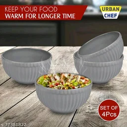 Essential Bowls PCENF5359 *Material: CeramicMicrowave Safe: YesProduct Breadth: 13.5 CmProduct Height: 7.5 CmProduct Length: 13.5 CmNet Quantity (N): Pack Of 4Dispatch: 2 Days*Proof of Safe Delivery! Click to know on Safety Standards of Delivery Partners- https://ltl.sh/y_nZrAV3 - Gray
