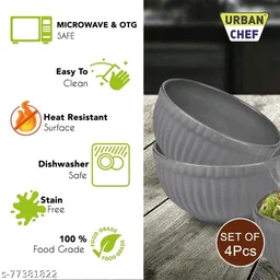 Essential Bowls PCENF5359 *Material: CeramicMicrowave Safe: YesProduct Breadth: 13.5 CmProduct Height: 7.5 CmProduct Length: 13.5 CmNet Quantity (N): Pack Of 4Dispatch: 2 Days*Proof of Safe Delivery! Click to know on Safety Standards of Delivery Partners- https://ltl.sh/y_nZrAV3 - Gray